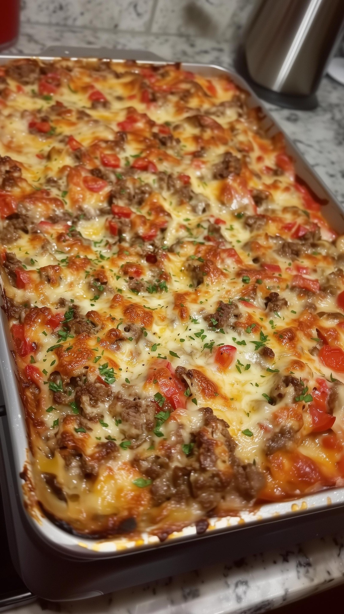 Philly Cheesesteak Casserole