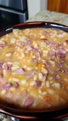 CROCKPOT NAVY BEAN AND HAM SOUP