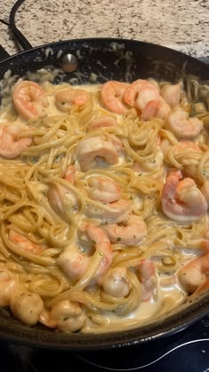 ONE PAN SHRIMP FETTUCCINE ALFREDO