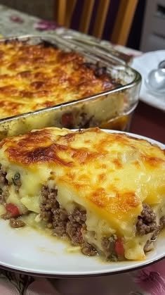 Meatloaf with Mashed Potatoes & Cheese