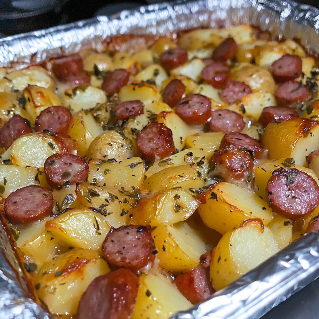 Smoked Sausage & Potato Bake