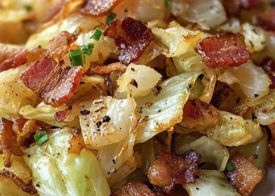 Fried Cabbage with Bacon