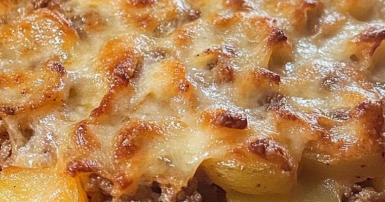 Cheesy Hamburger Potato Casserole