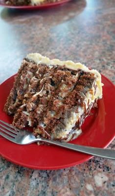 German Chocolate Layer Cake with Coconut Pecan Frosting