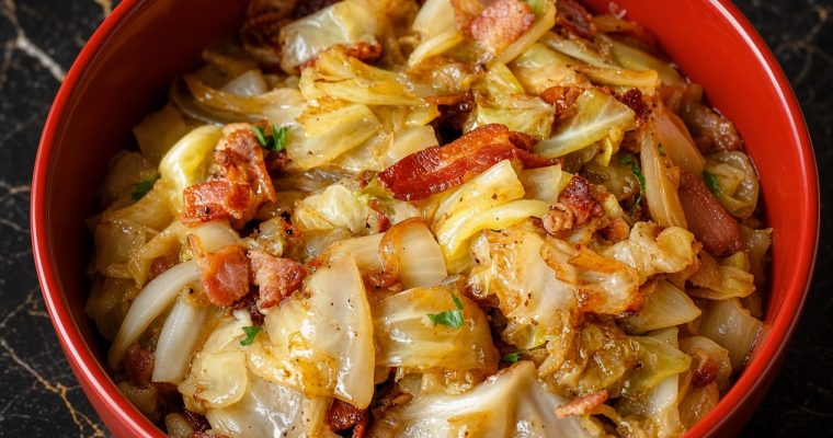 Fried Cabbage with Bacon