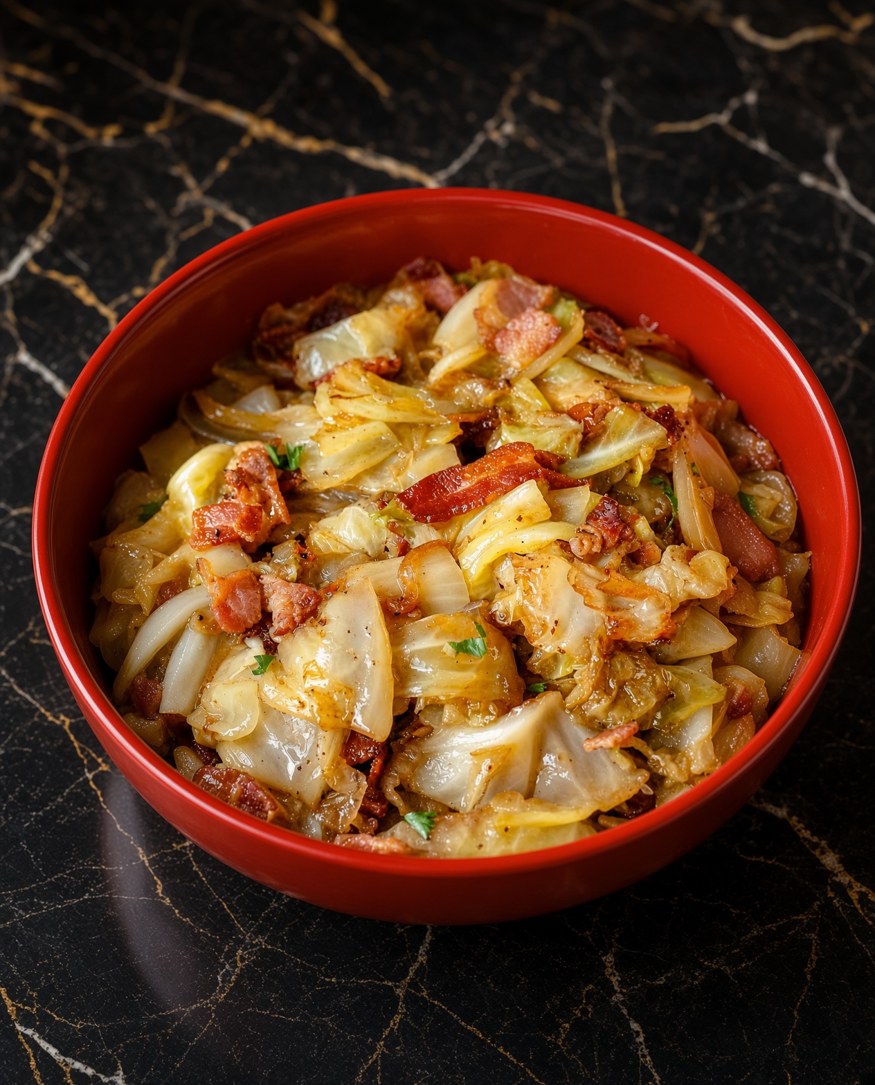 Fried Cabbage with Bacon