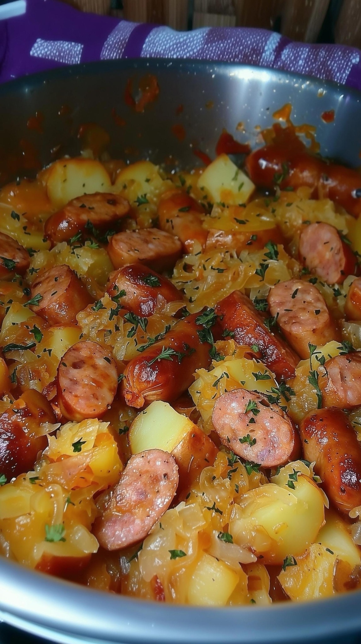 Polish Sausage, Sauerkraut And Potatoes (Crockpot)