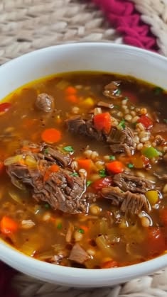 BEEF AND BARLEY SOUP