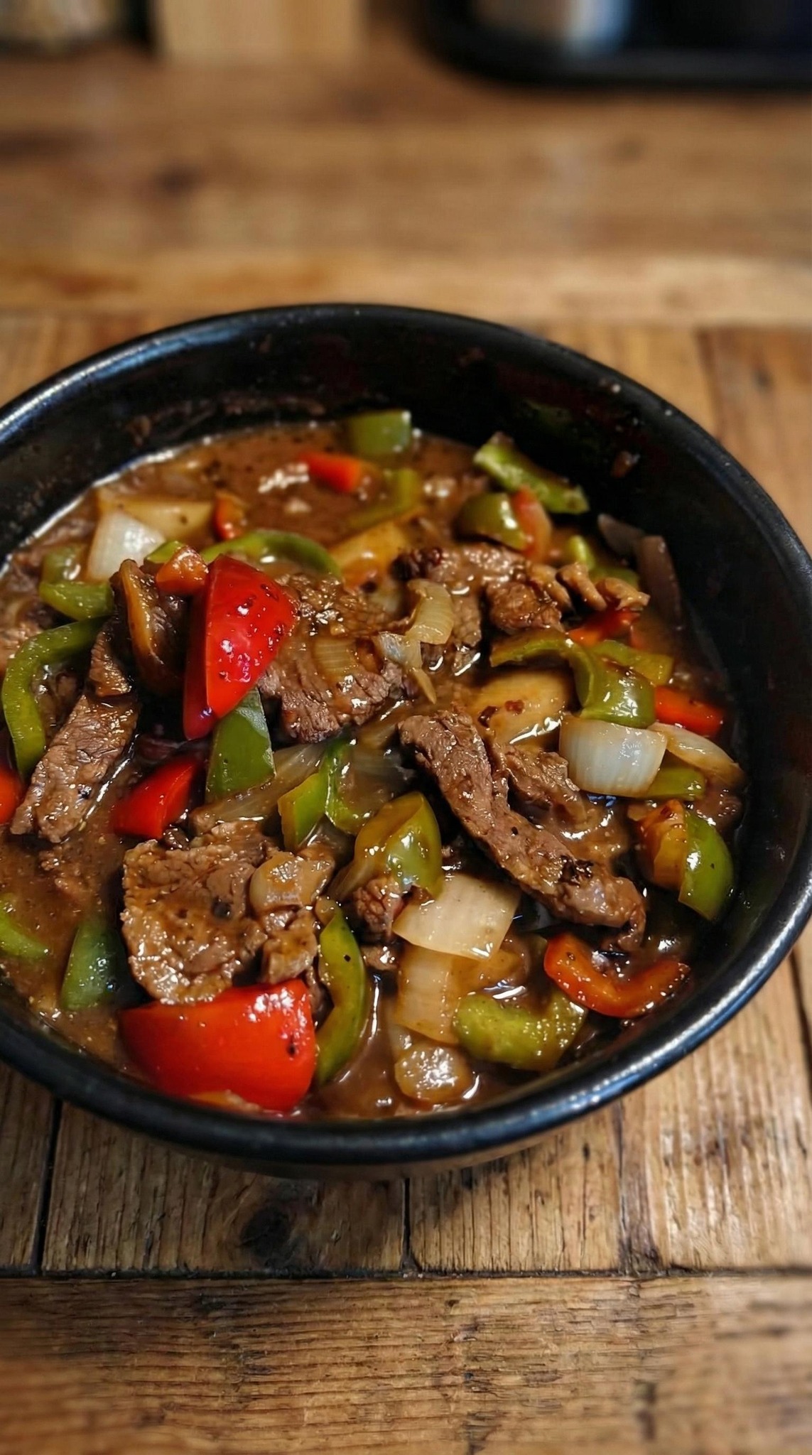 Crockpot Pepper Steak