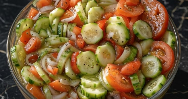 Cucumber, Tomato and Onion Salad