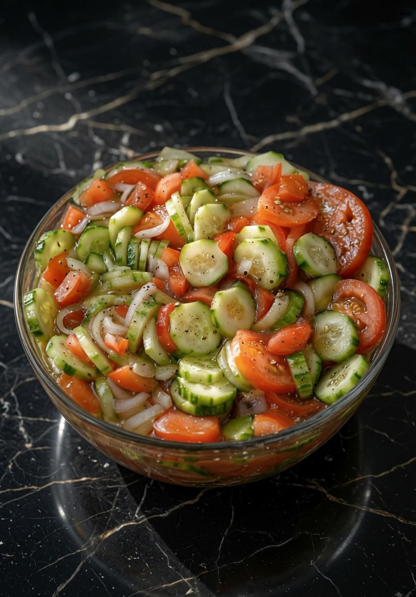 Cucumber, Tomato and Onion Salad