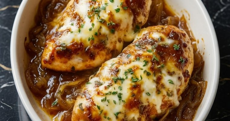 French Onion Chicken Breast