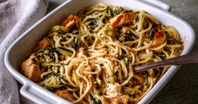 Monterey Chicken Spaghetti Bake