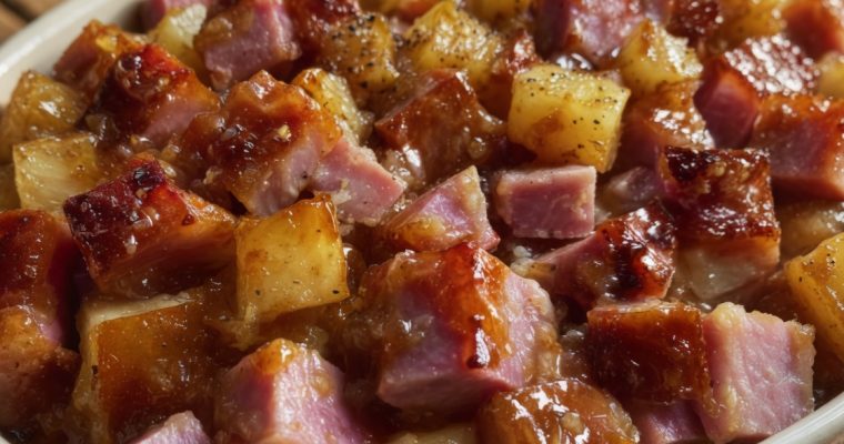 Brown Sugar Pineapple Ham Bake