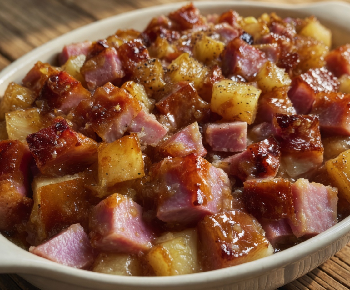 Brown Sugar Pineapple Ham Bake