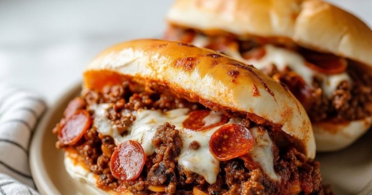 Pepperoni Pizza Sloppy Joes