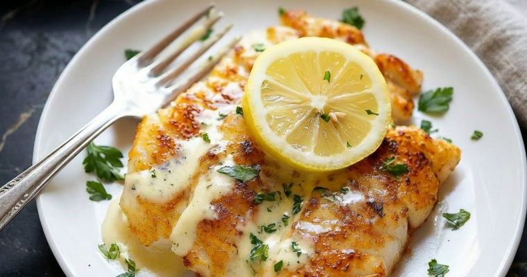 Pan-Fried Tilapia with Lemon Butter Sauce