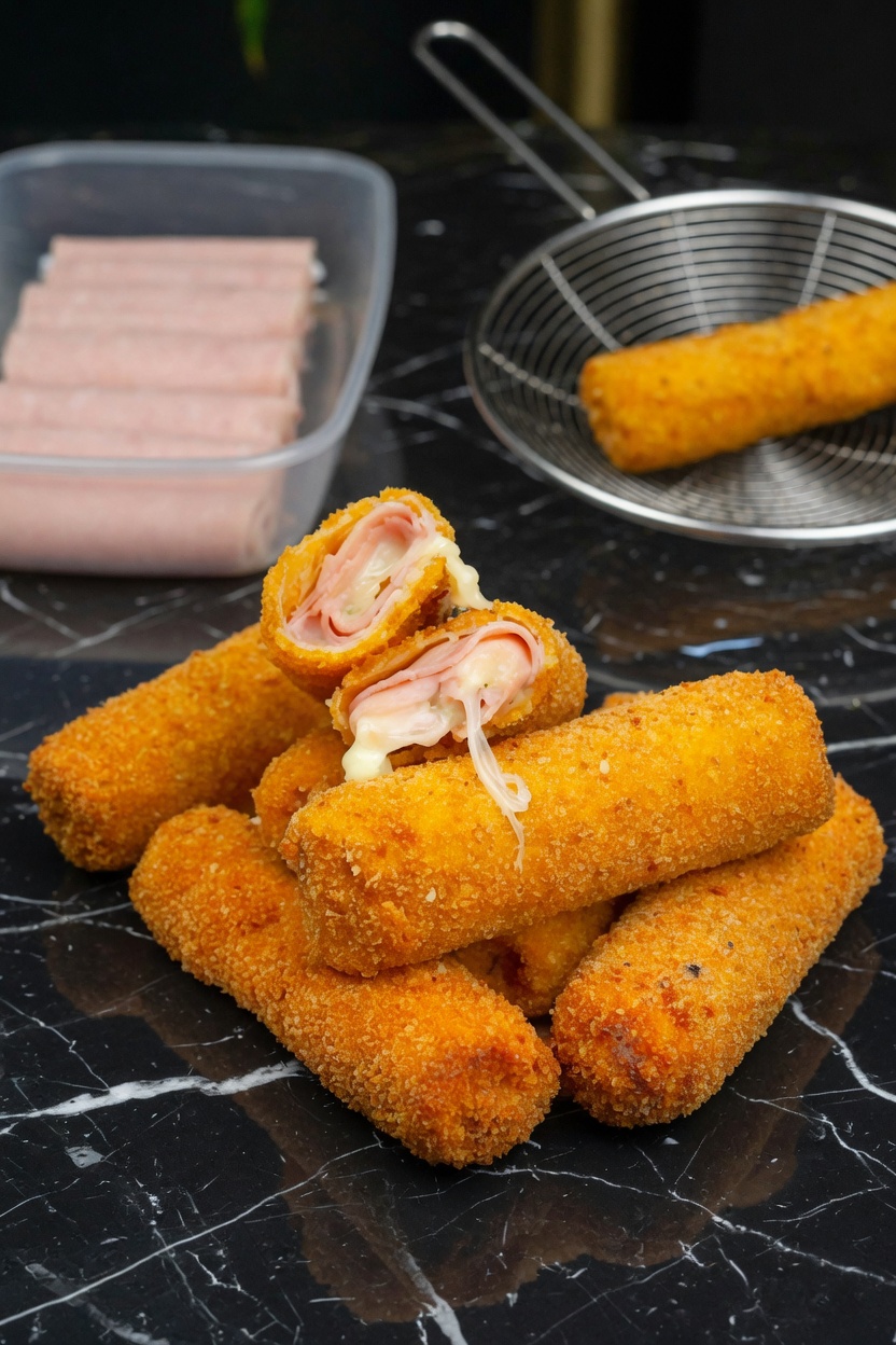 Crispy Ham Rolls