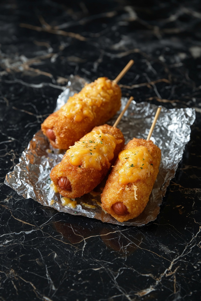 Cheesy Corn Dog Bites