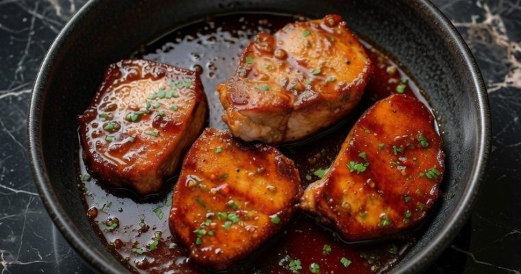 Honey Garlic Boneless Pork Chops