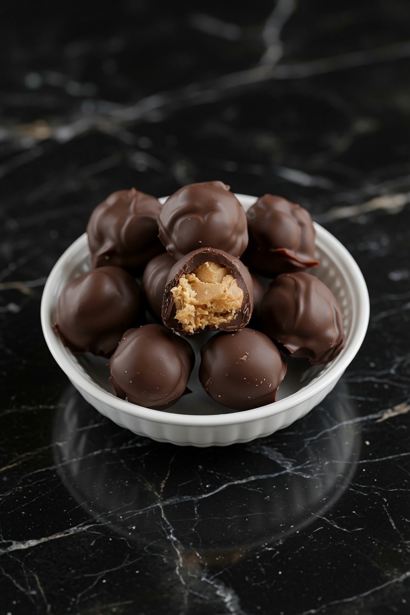 RICE KRISPIES Chocolate Peanut Butter Balls