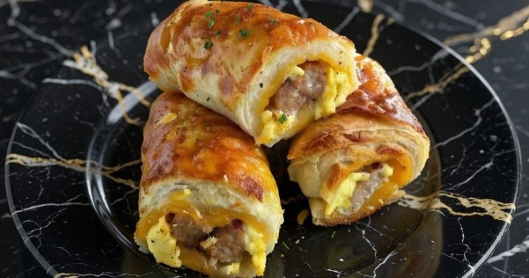 Sausage, Egg and Cheese Breakfast Roll-Ups