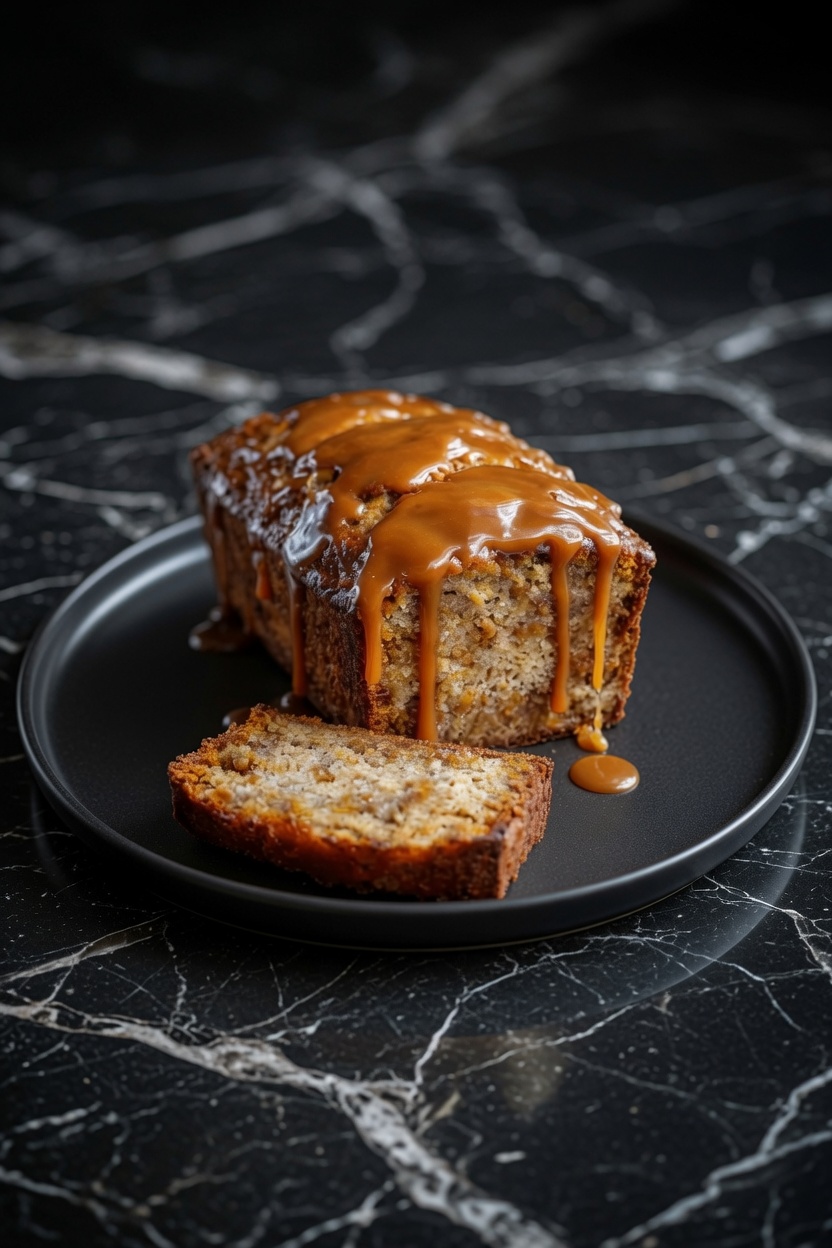 Salted Caramel Banana Bread
