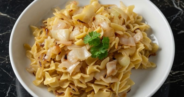 Polish Cabbage, Onions, And Noodles