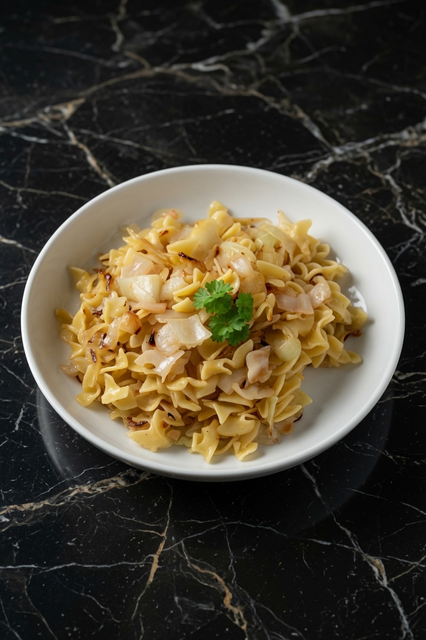 Polish Cabbage, Onions, And Noodles