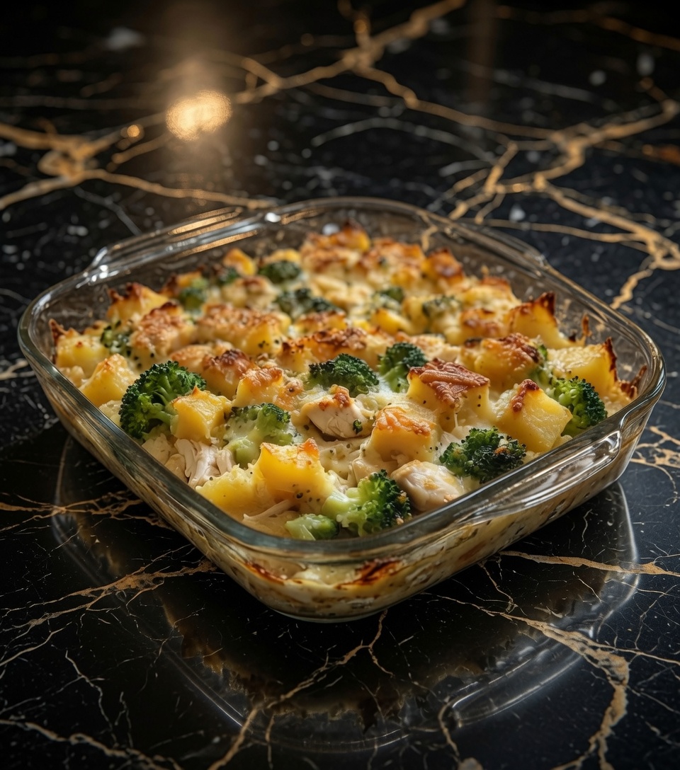 Baked Potato Chicken and Broccoli Casserole