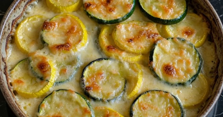 Zucchini and Squash Au Gratin
