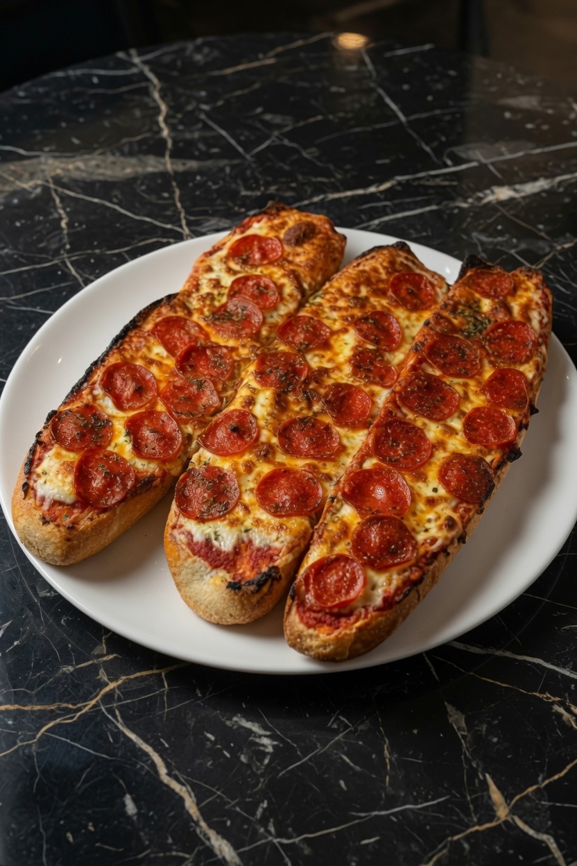 Homemade Pepperoni Garlic Bread