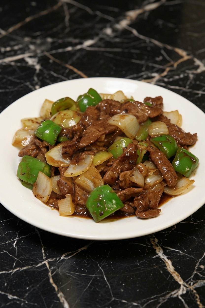 Chinese Pepper Steak with Onions