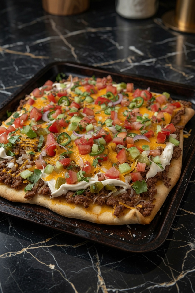 Easy Taco Pizza