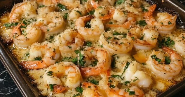 Garlic Parmesan Baked Shrimp