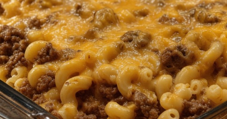 Homemade Cheeseburger Casserole