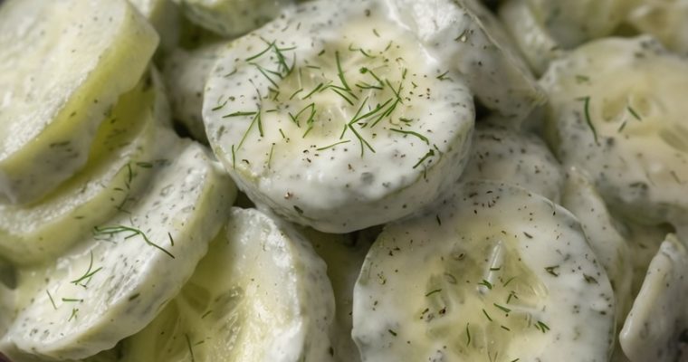 Dad’s Creamy Cucumber Salad