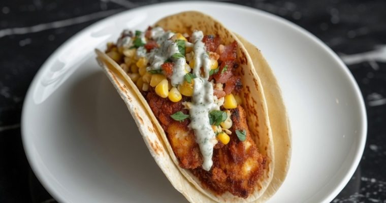 Street Corn Chicken Tacos