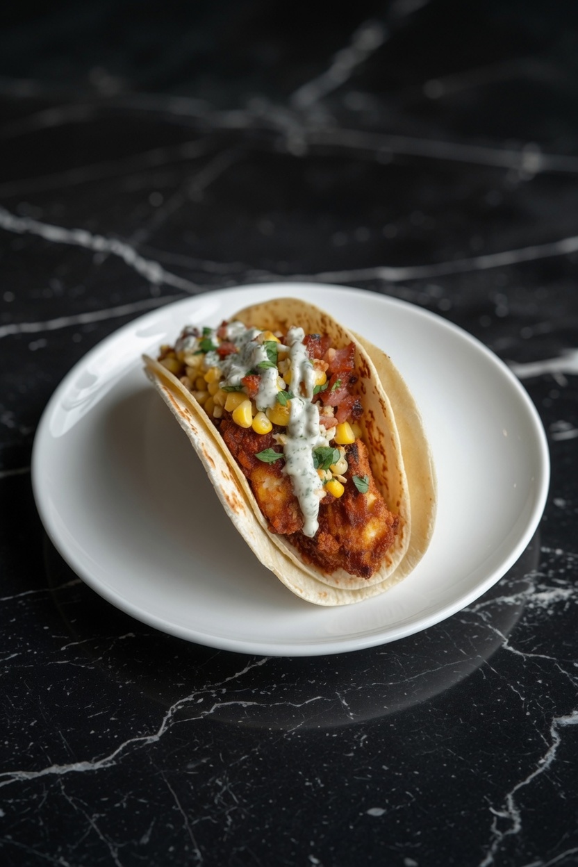 Street Corn Chicken Tacos