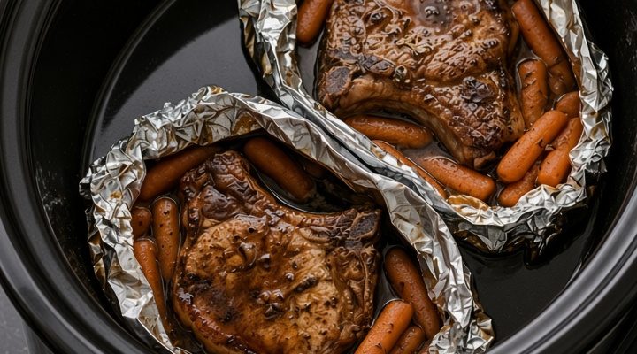 Slow Cooker Honey Pork Chops