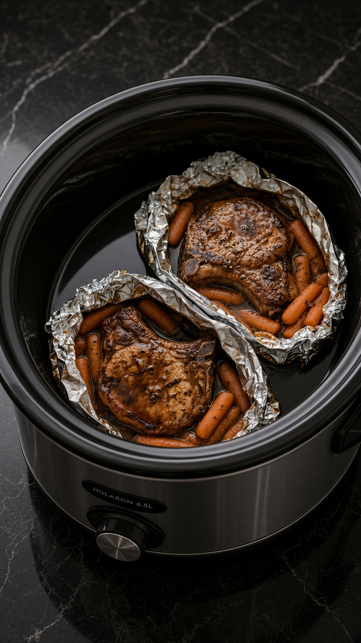 Slow Cooker Honey Pork Chops