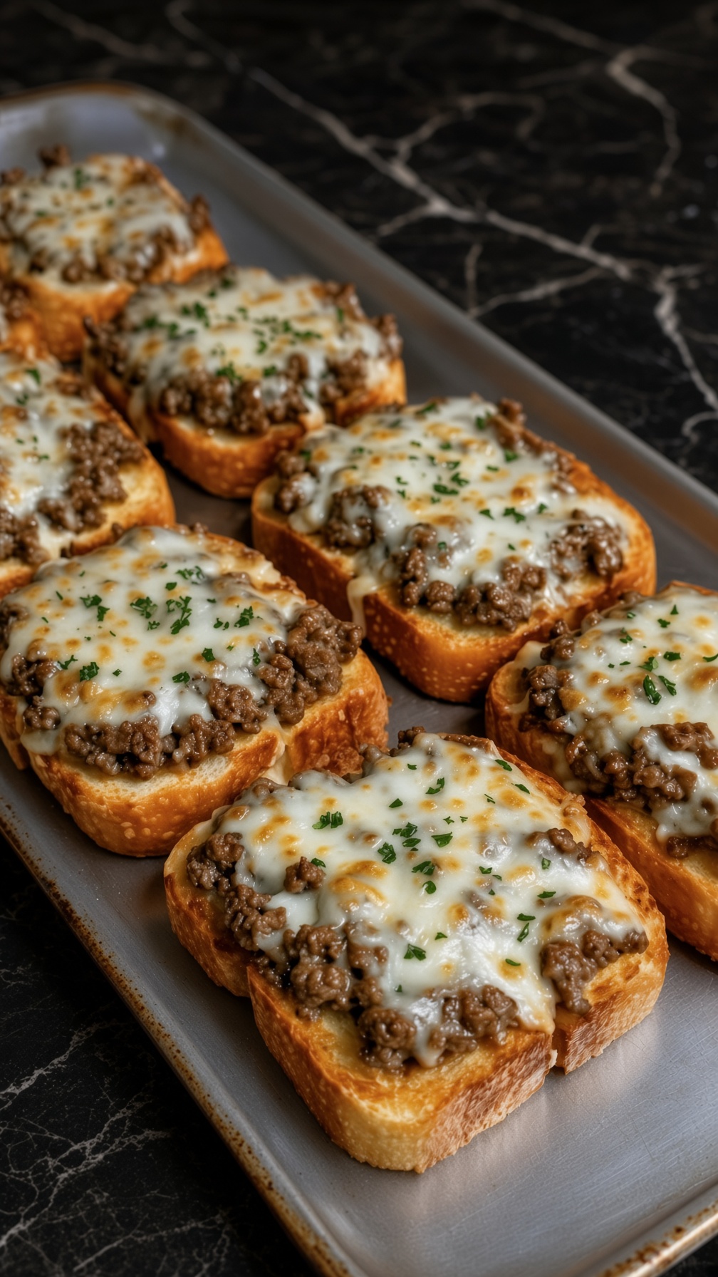 French Garlic Philly Cheesesteak Bread