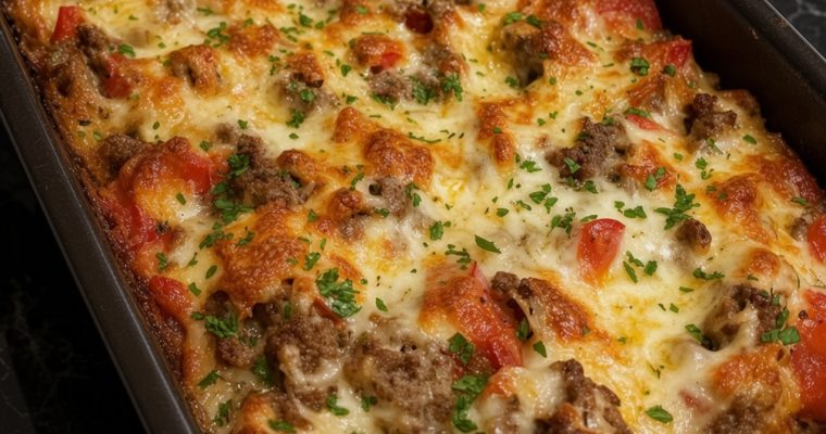 Philly Cheesesteak Casserole