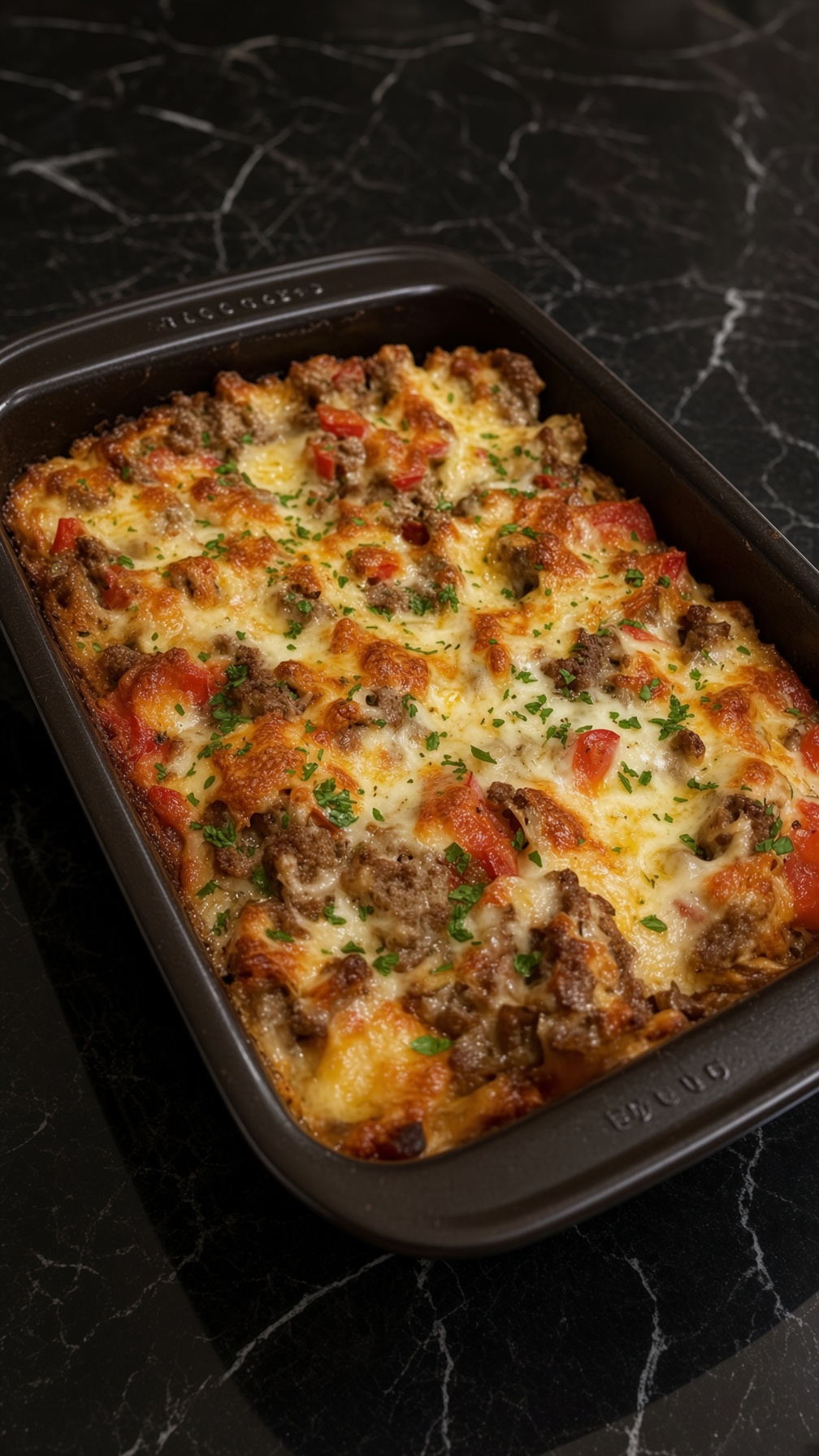Philly Cheesesteak Casserole