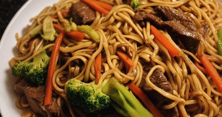 Ground Beef Lo Mein