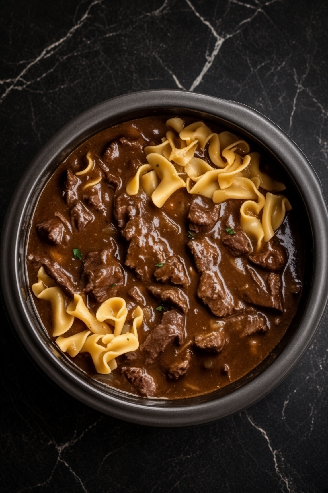 Crockpot Beef and Noodles
