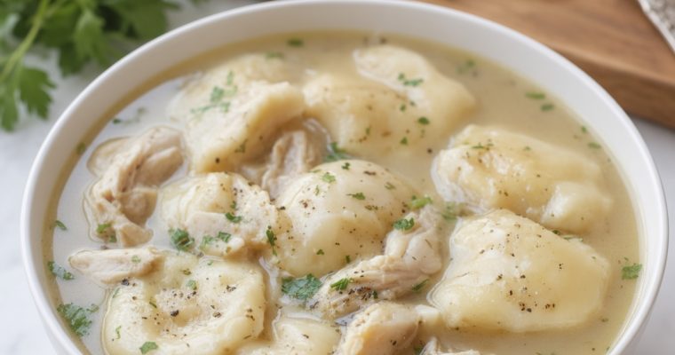 Old Fashioned Homemade Chicken & Dumplings