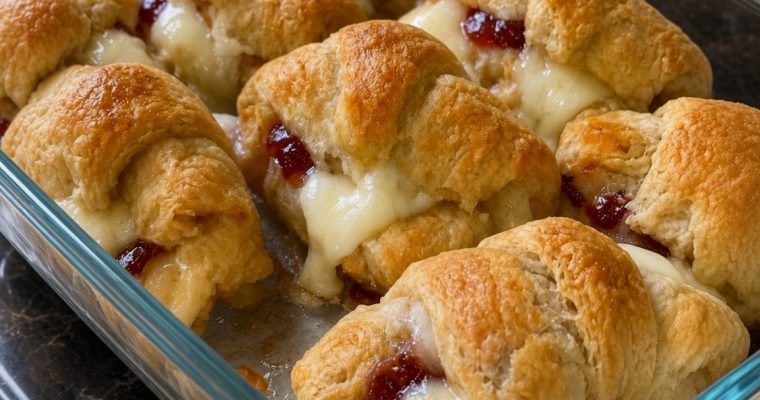 Three-Ingredient Crescent Brie Bites
