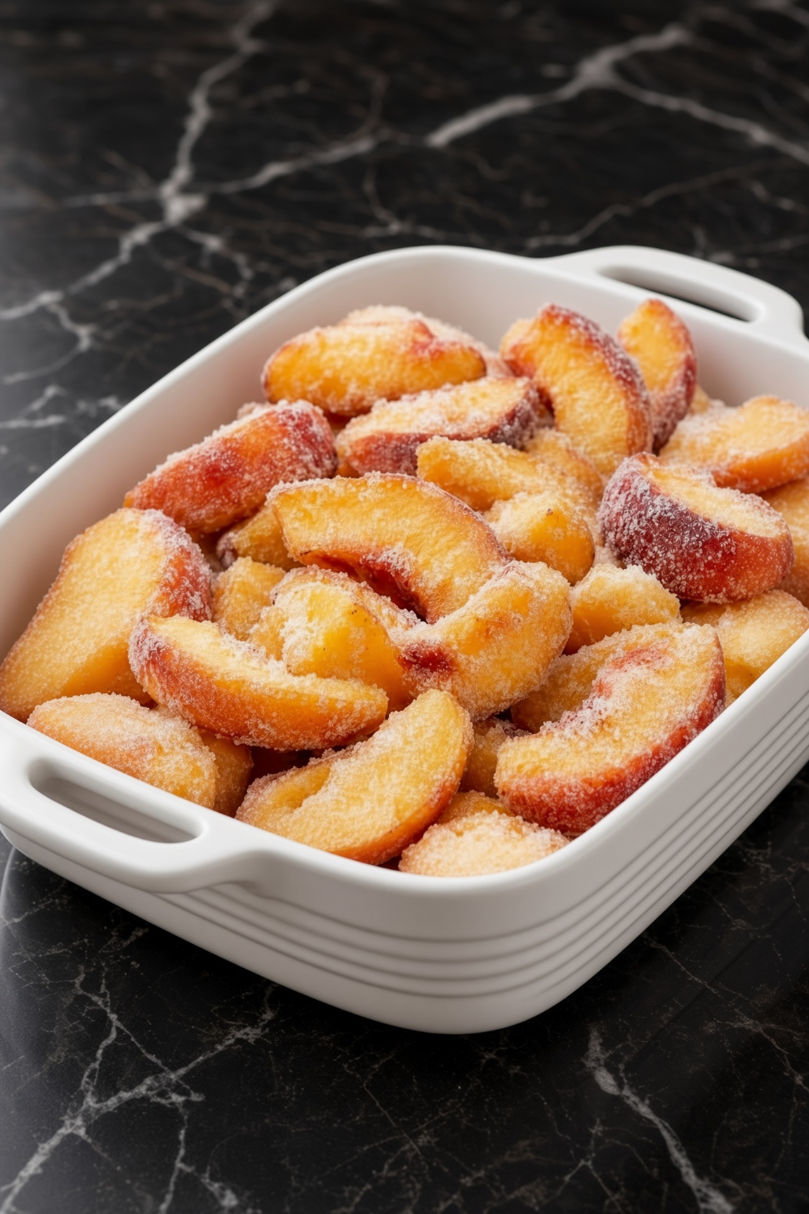 Baked Peach Dump Dessert