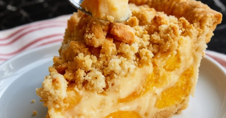 Custard Peach Pie